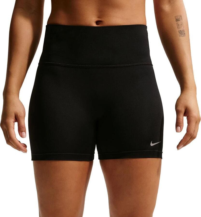 Nike Tempo strakke hardloopshorts met hoge taille en zakken voor dames (10 cm) Zwart - Foto 2