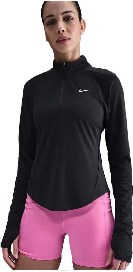 Nike Tempo Dri-FIT hardlooptop met korte rits voor dames Zwart - Foto 6