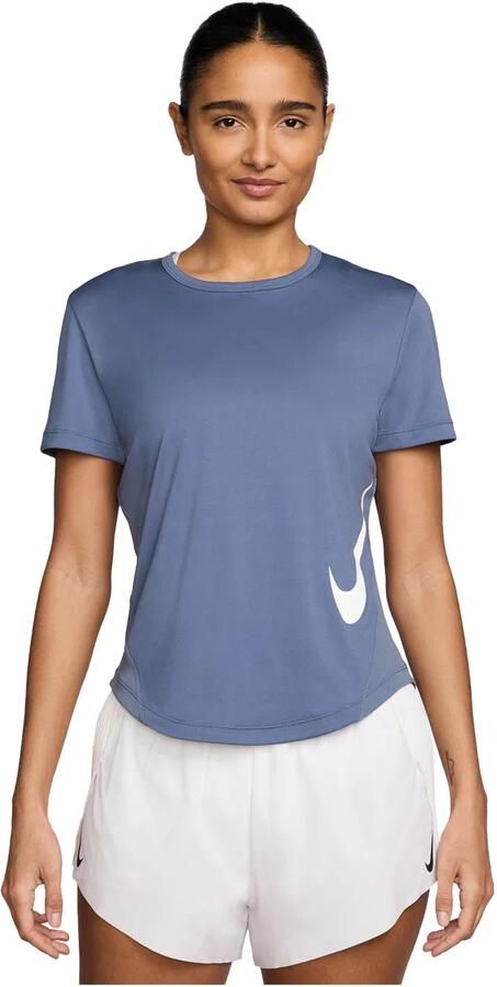 Nike Tempo Swoosh Run Dri-FIT hardlooptop met korte mouwen voor dames Blauw - Foto 5