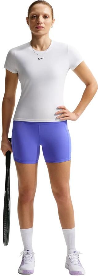 Nike Victory Dri-FIT tennistop met korte mouwen voor dames Wit - Foto 6