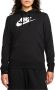 Nike Sportswear Club Fleece Hoodie met logo voor dames Zwart - Thumbnail 1