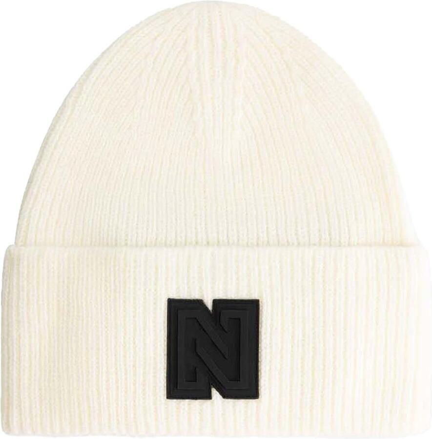 NIKKIE muts met logo Gabin Ski wit