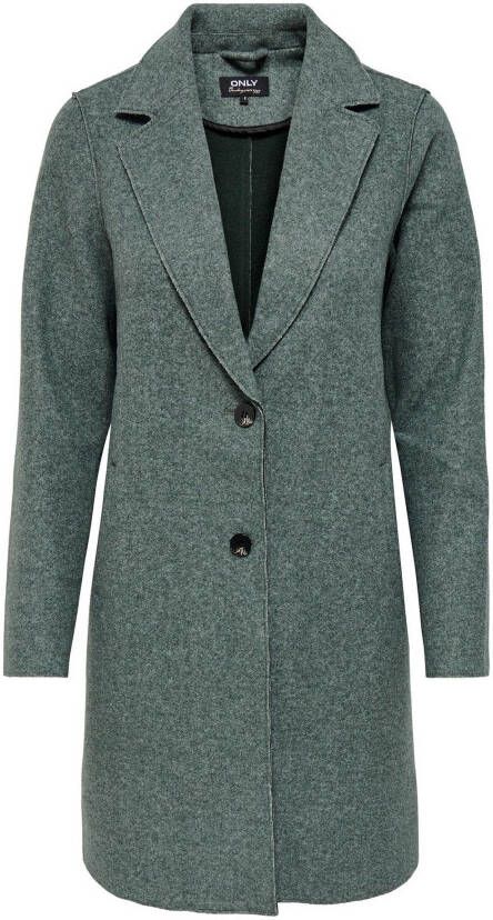 Only Lange jas met reverskraag model 'ONLCARRIE BONDED COAT'