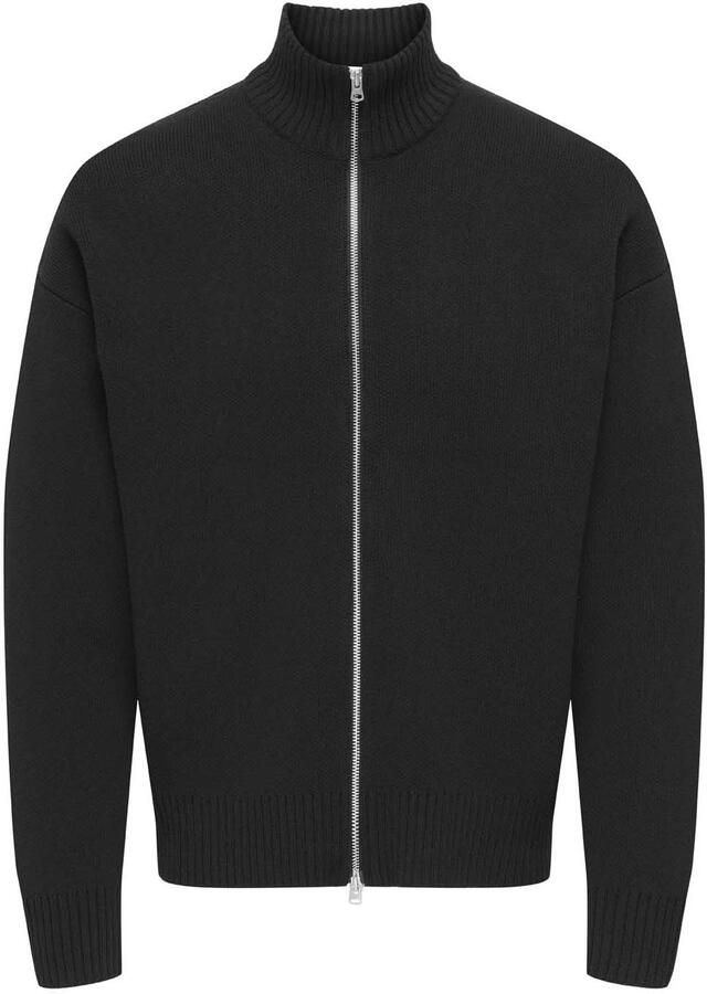 Only & Sons Regular fit gebreid jack van katoenmix model 'BLAKE'