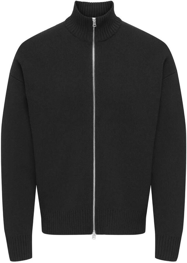 Only & Sons Regular fit gebreid jack van katoenmix model 'BLAKE'