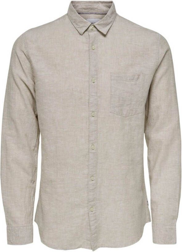 Only&sons Caiden Ls Solid Linen Shirt Noos