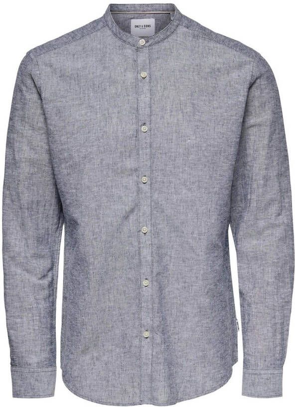 ONLY & SONS Overhemd met lange mouwen ONSCAIDEN LS SOLID LINEN MAO SHIRT NOOS - Foto 2