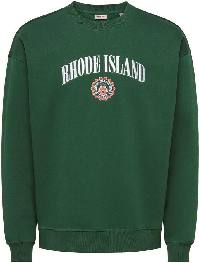 Only & Sons Connor College Relaxed Ls Crew Neck