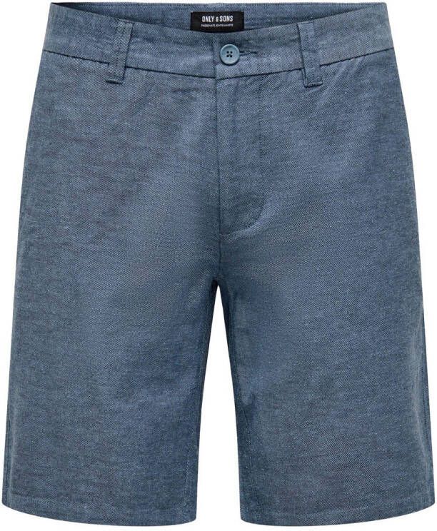 Only & Sons Stijlvolle Bermuda Shorts voor Mannen Blue Heren