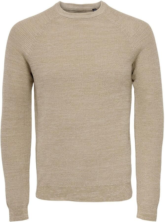 Only & Sons Dennis 12 Structuur Raglan Crew Neck Knit