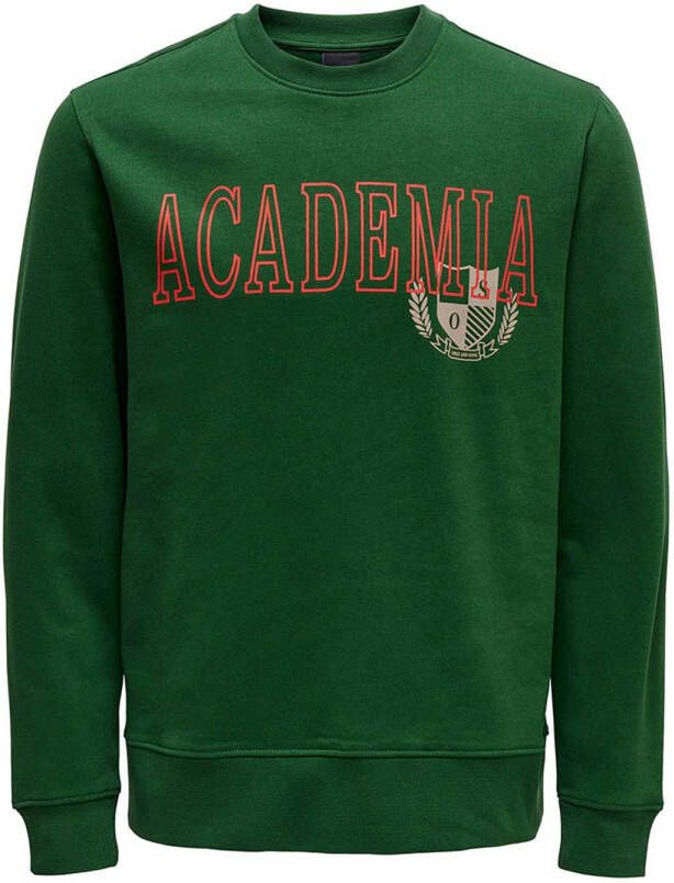 Only & Sons Sweatshirts Groen Heren