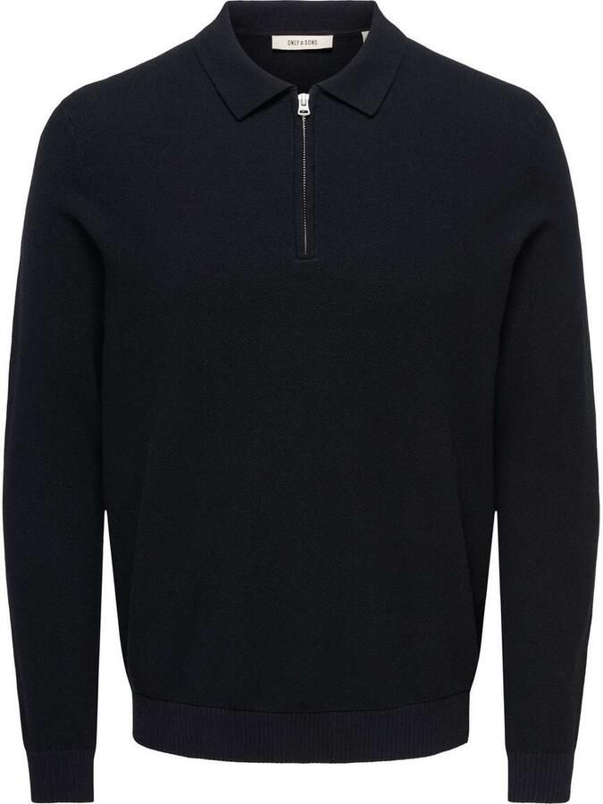 Only & Sons Loui Zip Polo Regular Micro Knit