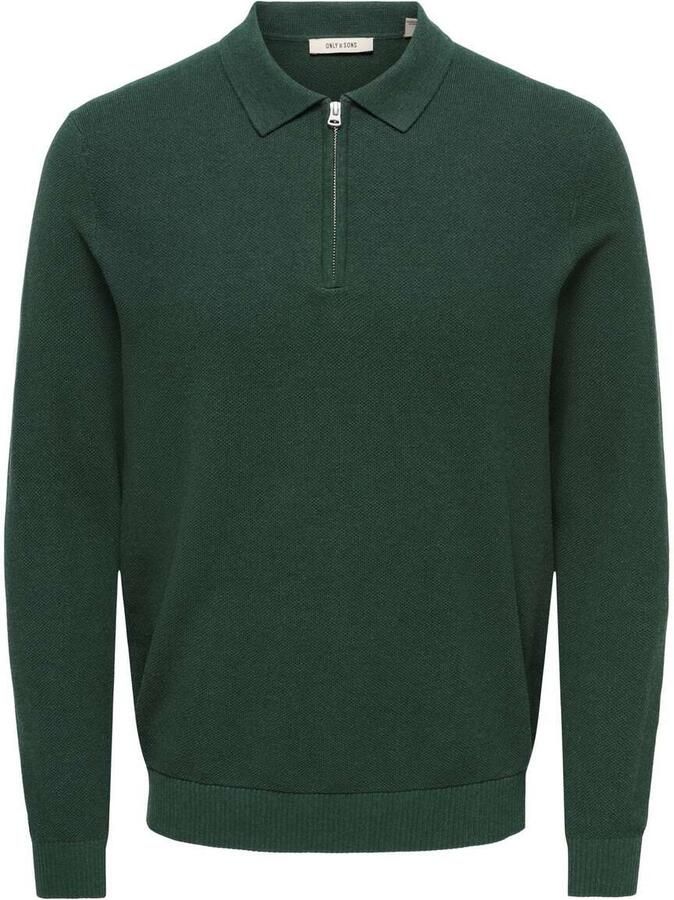 Only & Sons Loui Zip Polo Regular Micro Knit
