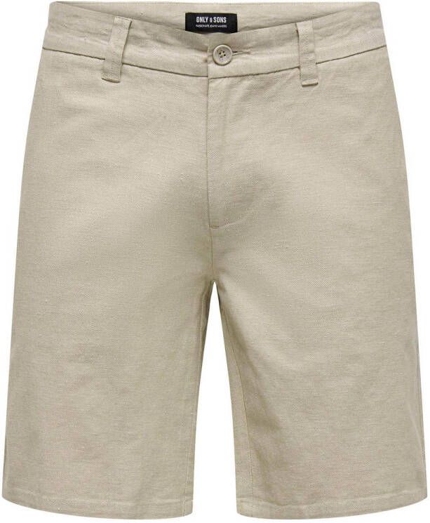 Only & Sons Stijlvolle Bermuda Shorts voor Mannen Beige Heren
