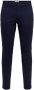 ONLY & SONS tapered fit broek met krijtstreep ONSMARK donkerblauw - Thumbnail 2