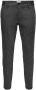 ONLY & SONS tapered fit broek ONSMARK met krijtstreep antraciet - Thumbnail 4