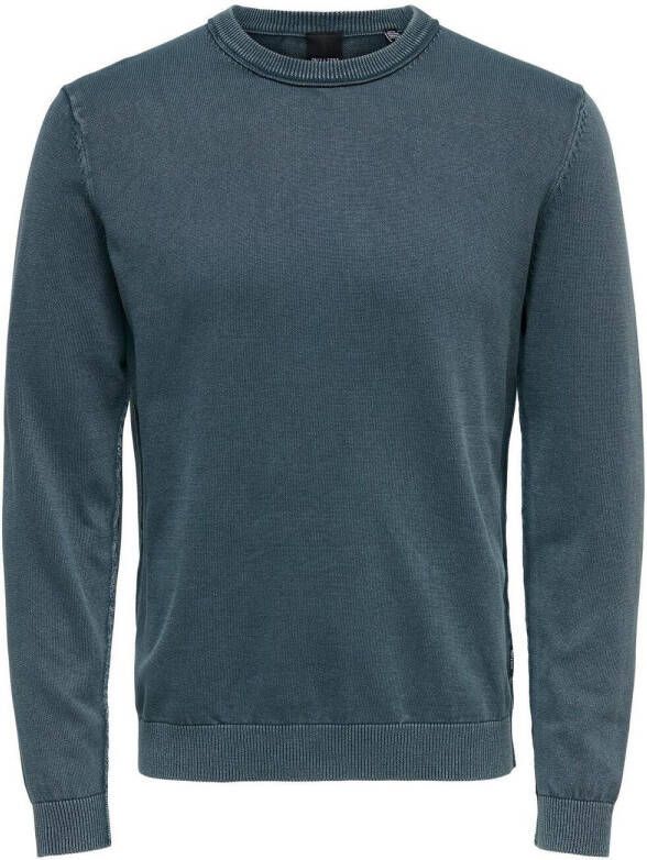 ONLY & SONS fijngebreide trui ONSCLARK dark slate