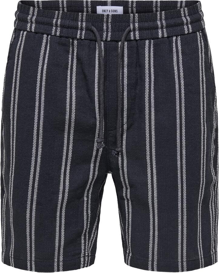 Only & Sons Onstrev Life Regular Structured Stripe Shorts