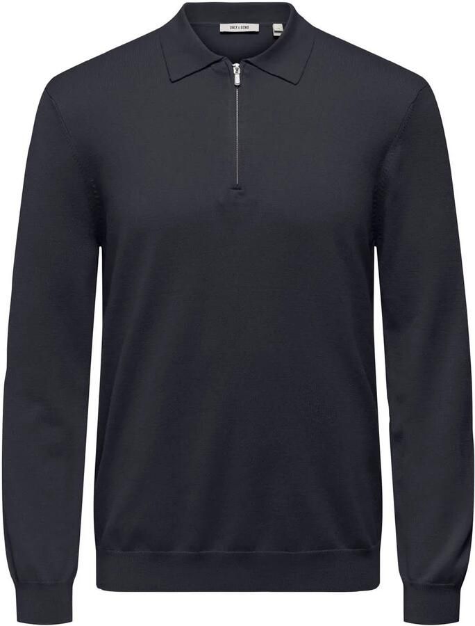 Only & Sons Wyler Life Knit Half Zip Polo Heren