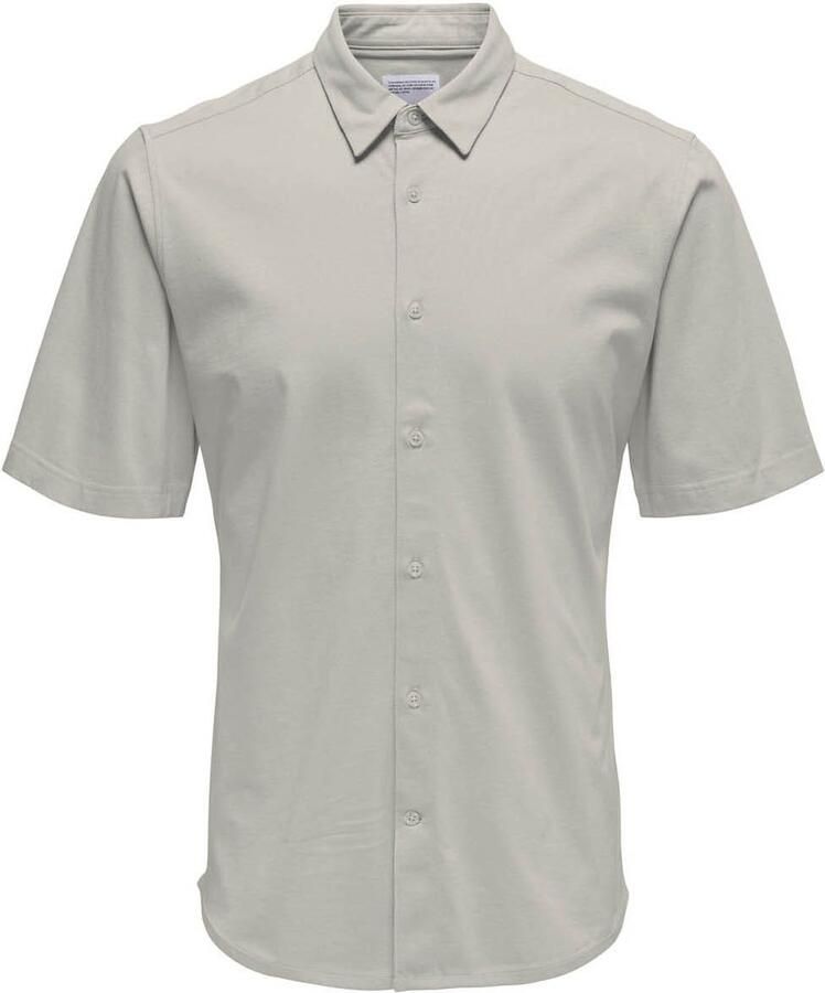 ONLY & SONS casual overhemd zand - Foto 3