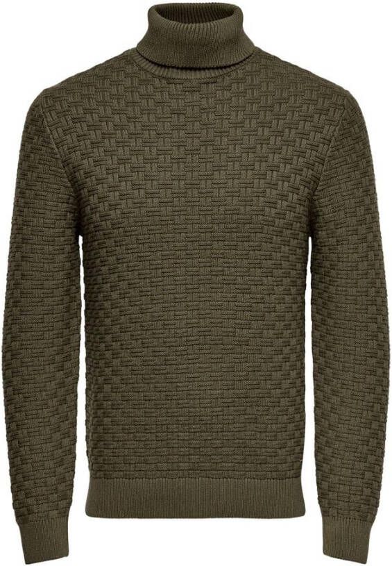 Only&sons Roll Neck Knitted Pullover