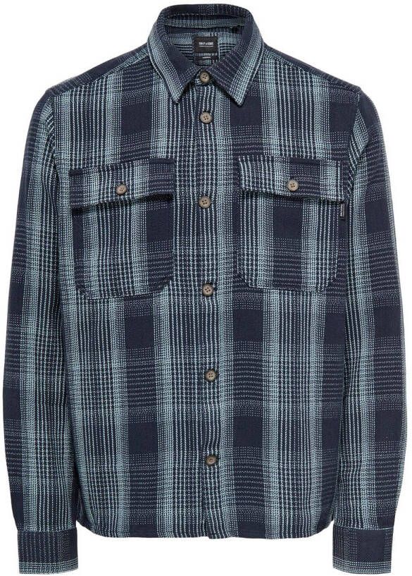 Only&sons Scott Check Flannel Overshirt