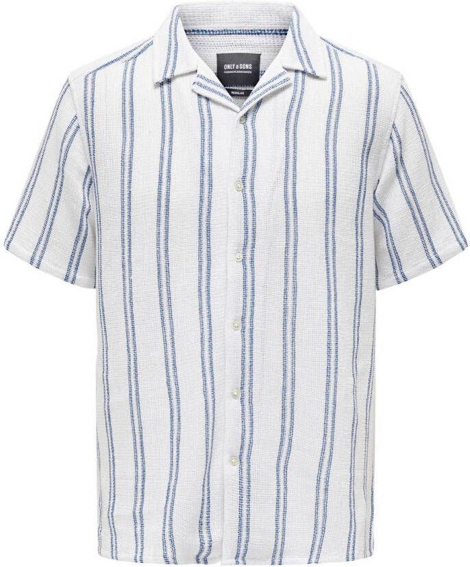 Only & Sons Regular fit vrijetijdsoverhemd met reverskraag model 'TREV'