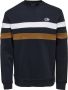 ONLY & SONS gestreepte sweater ONSTHOR donkerblauw grijs wit - Thumbnail 2