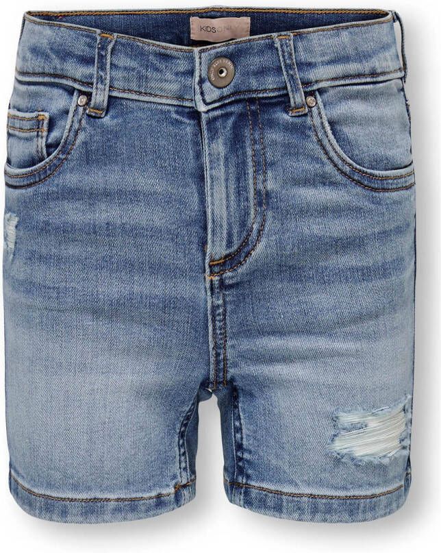 Only KIDS GIRL short KOGBLUSH special bright blue denim Korte broek Blauw Meisjes Stretchdenim 116 - Foto 2