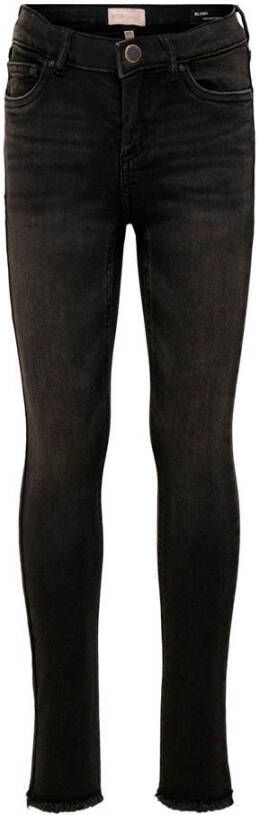 Only KIDS skinny jeans KONBLUSH black denim Zwart Meisjes Stretchdenim 140 - Foto 5
