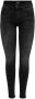 Only Zwarte effen damesjeans met ritssluiting en knoopsluiting Black Dames - Thumbnail 2