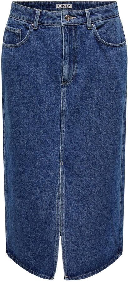 Only Rok Noos Bianca Midi Skirt Medium Blue Denim