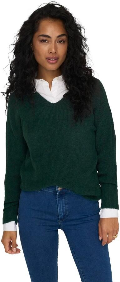 Only Regular fit gebreide pullover met V-hals model 'CAMILLA' - Foto 2