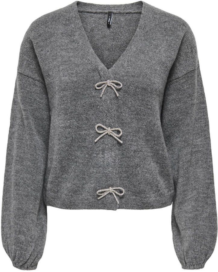 Only Relaxed fit gebreide pullover met strikdetail model 'DONNA' - Foto 3