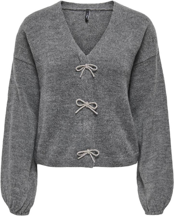 Only Relaxed fit gebreide pullover met strikdetail model 'DONNA' - Foto 3