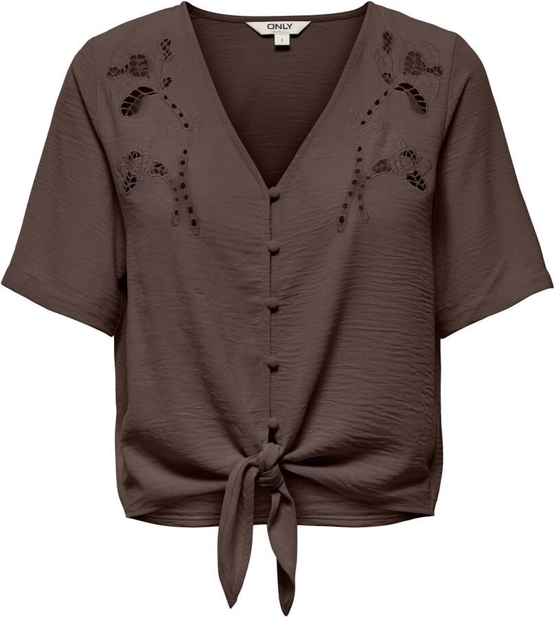 Only Evalou Mette 2 4 Knot Top Dames