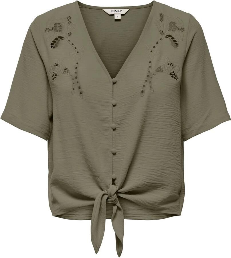 Only Evalou Mette 2 4 Knot Top Dames
