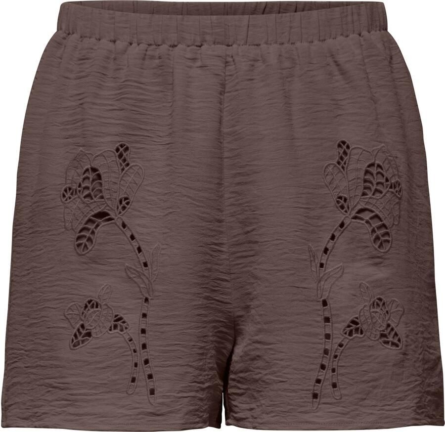 Only Evalou Mette Embroidery Shorts Dames