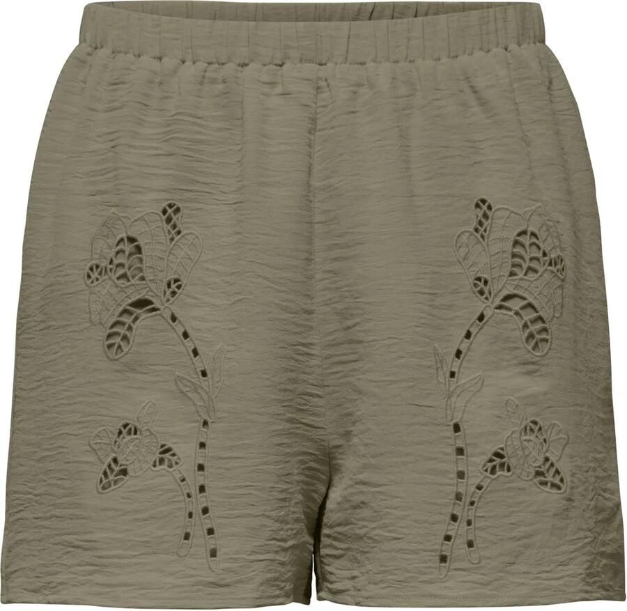Only Evalou Mette Embroidery Shorts Dames