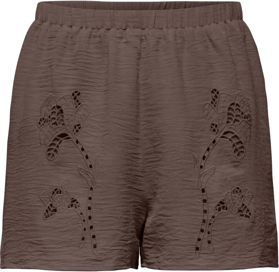 Only Evalou Mette Embroidery Shorts Dames