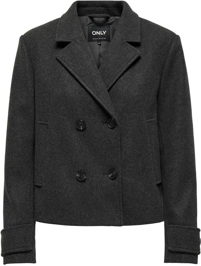 Only Regular fit lange jas met fly-away-kraag model 'FREJA'