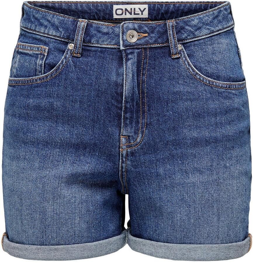 Only Relaxed fit korte jeans van katoenmix model 'JOSEPHINE' - Foto 3