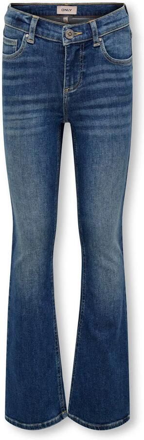 Only KIDS GIRL flared jeans medium blue denim Blauw Meisjes Stretchdenim 116 - Foto 3