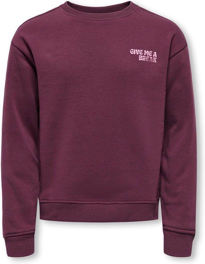 ONLY KIDS sweater donkerrood - Foto 3