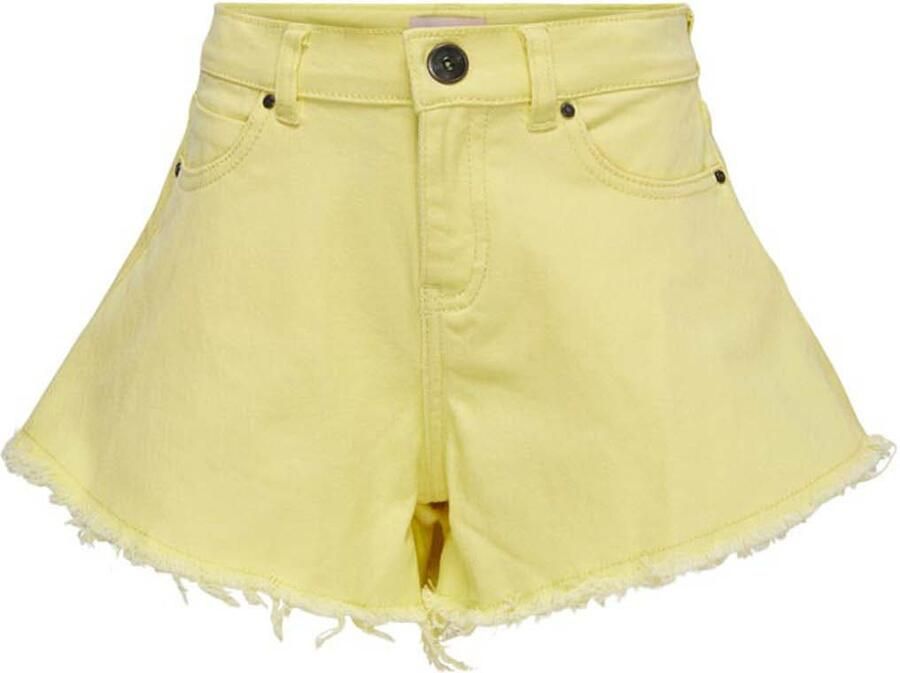 ONLY KIDS GIRL regular fit jeans short KOGCHIARA geel - Foto 2