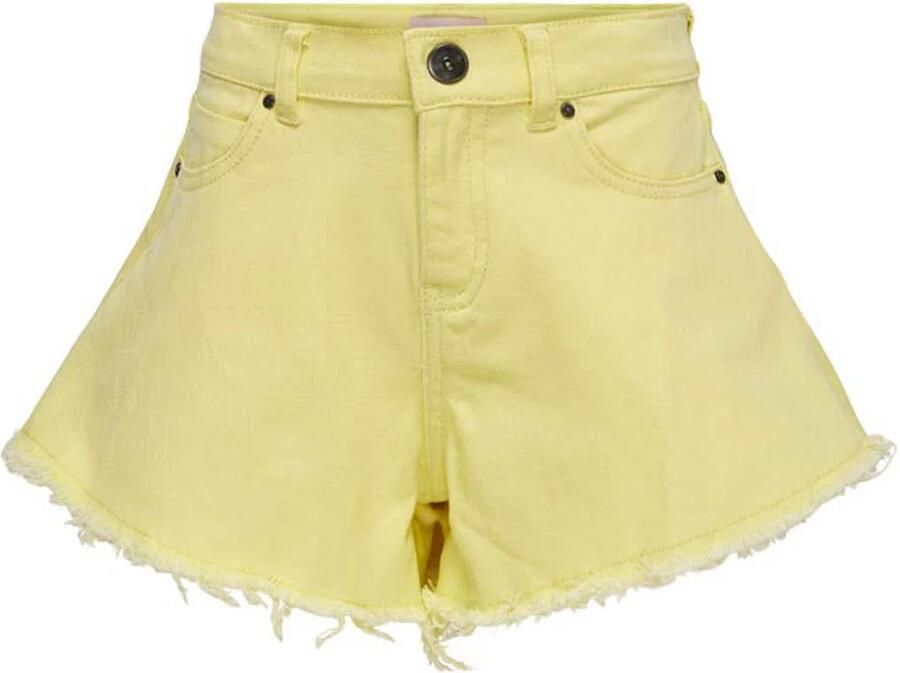 ONLY KIDS GIRL regular fit jeans short KOGCHIARA geel - Foto 2