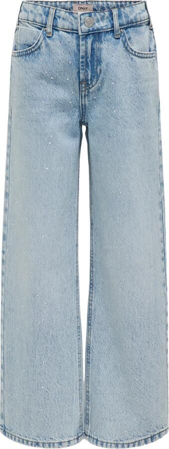 ONLY KIDS GIRL wide leg jeans light blue denim - Foto 4