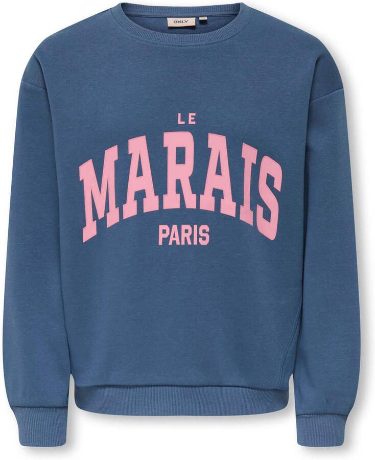 ONLY KIDS GIRL sweater blauw - Foto 3