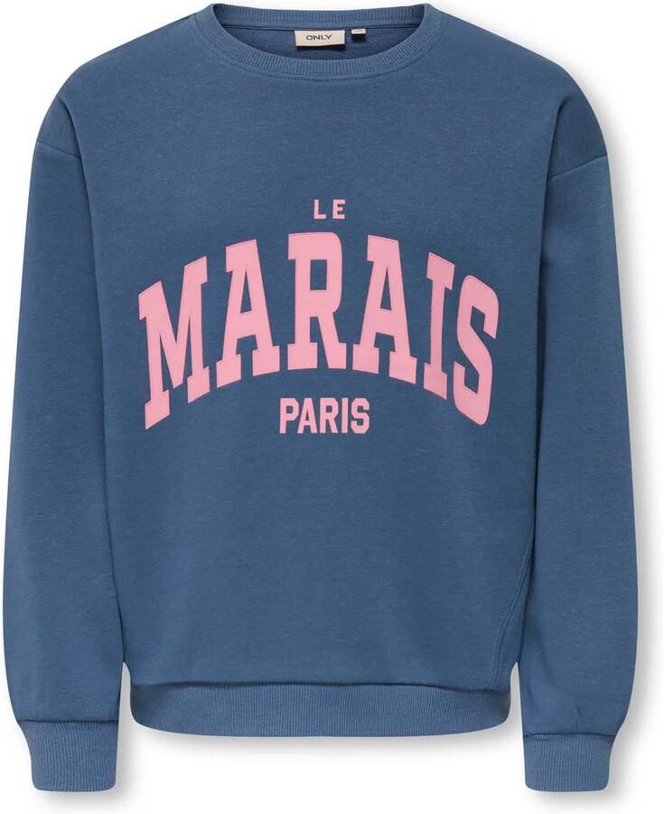 ONLY KIDS GIRL sweater blauw - Foto 3