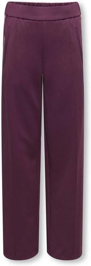 ONLY KIDS GIRL wide leg casual broek donkerpaars